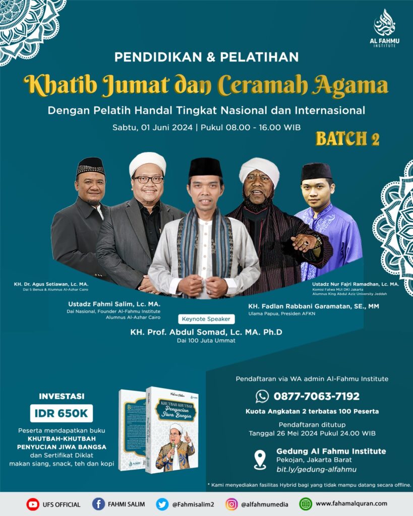 Pendidikan dan Pelatihan Khatib Jumat dan Ceramah Agama